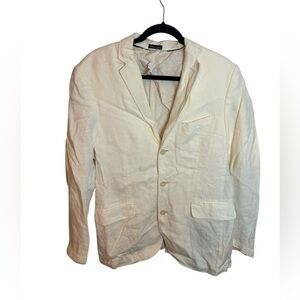 J.Crew Ivory Irish Linen Coastal Sports Coat